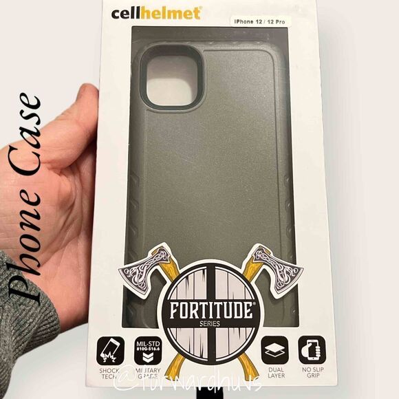 Cellhelmet Fortitude Series for iPhone 12/12 Pro Olive Drab Green - NEW - Picture 4 of 13
